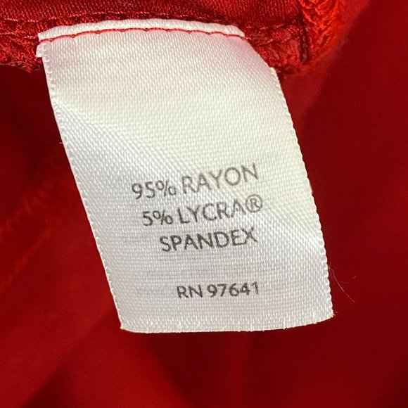 J. JILL Wearever Collection Red Ruched Side Stretch Dress Size S - Picture 5 of 8